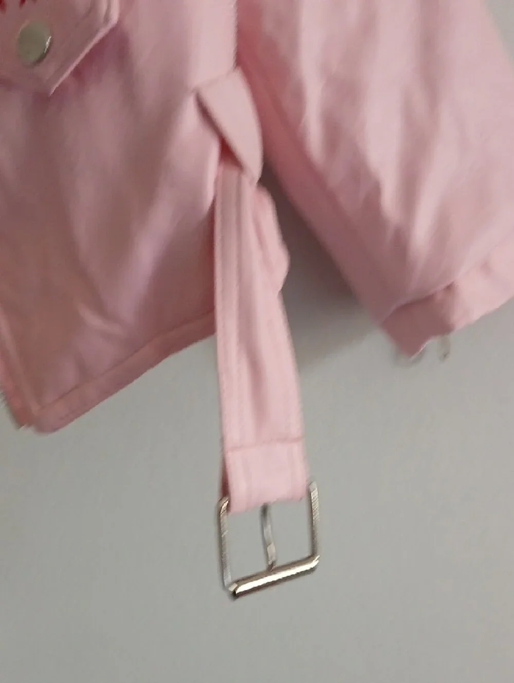 Girls' Pink Moto Jacket